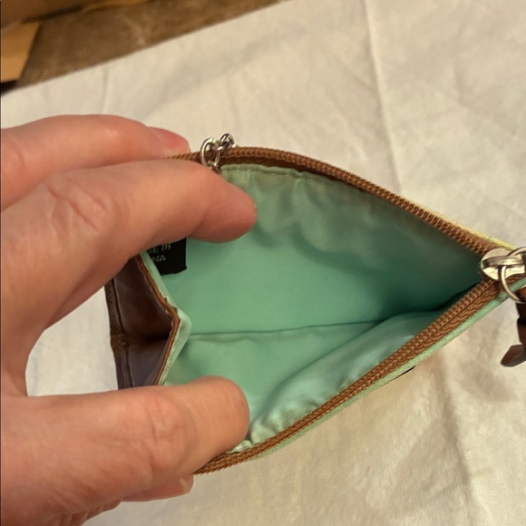 Coach Colorful Striped Keychain Wallet ID Card Holder Coin purse - Picture 8 of 12